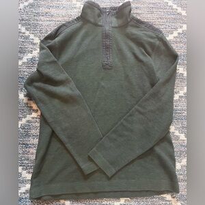 Banana Republic Men’s Size L Half Zip Shirt Green/Blue